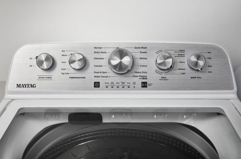 Laveuse Maytag à chargement par le haut de 5,4 pi3 avec fonction Extra Power - blanche - MVW5435PW