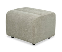 Pouf Cove de 27 po en tissu de chenille - vert olive