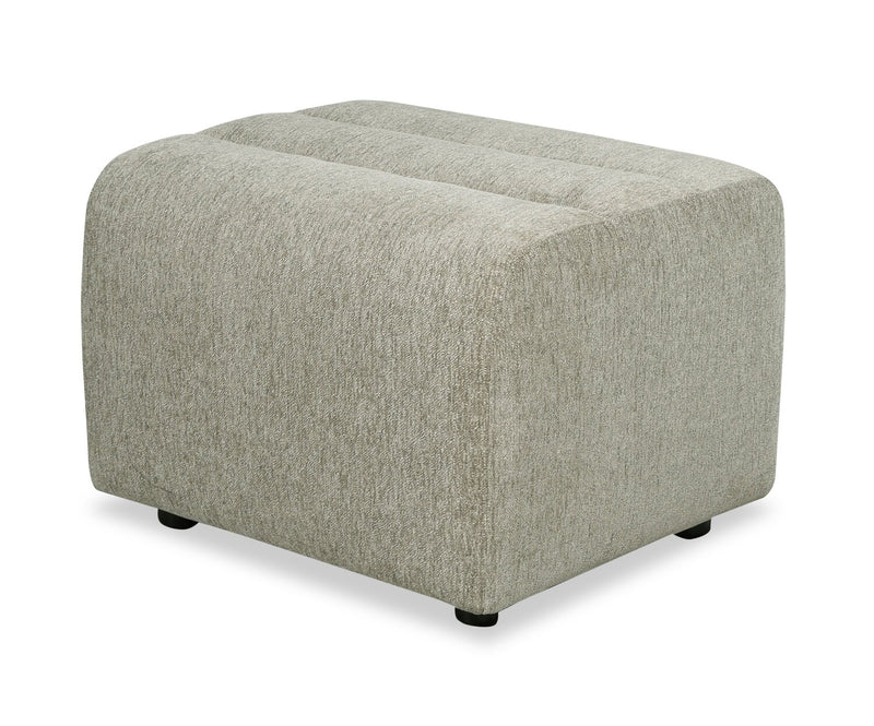 Pouf Cove de 27 po en tissu de chenille - vert olive