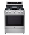 Cuisinière intelligente à gaz LG de 6,3 pi3 avec friture à air - acier inoxydable résistant aux traces de doigts - LRGN6325X
