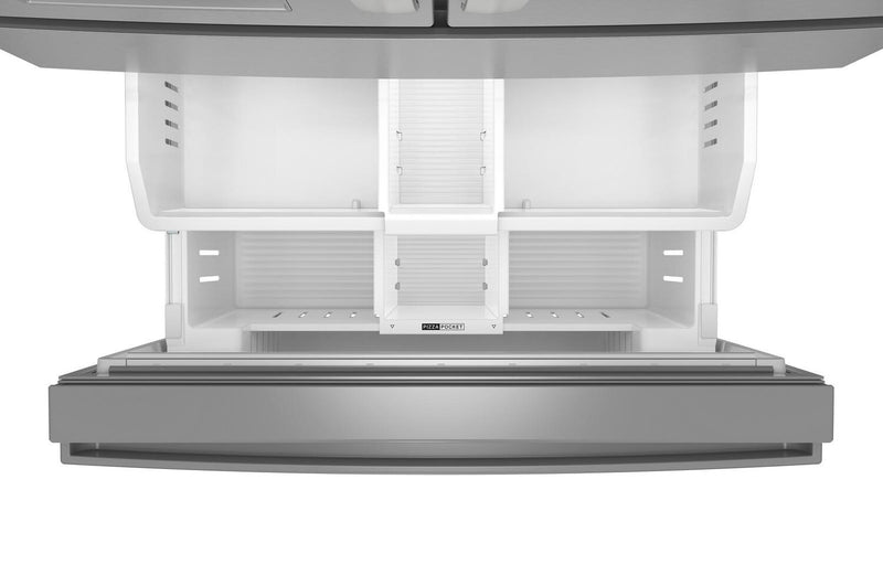 Réfrigérateur Whirlpool de 29 pi3 et de 36 po à portes françaises - acier inoxydable résistant aux traces de doigts - WRMF3636SZ