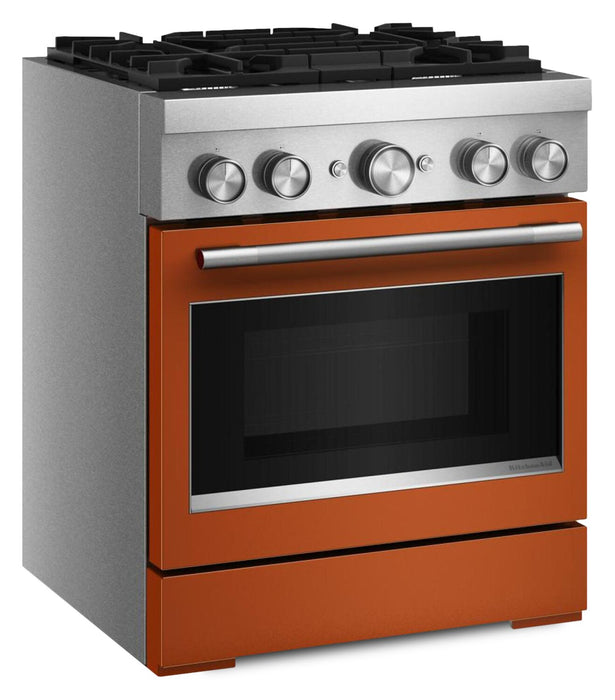 Cuisinière hybride KitchenAid de 4,1 pi3 avec mode de friture à air sans préchauffage - orange brûlée - KFDS930SSC