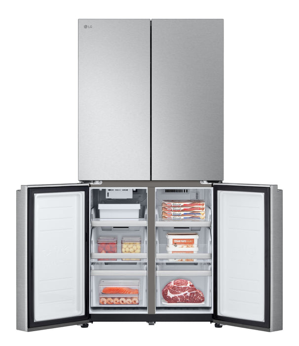 Réfrigérateur LG de 18,6 pi³ et de 33 po de profondeur comptoir à 4 portes françaises - acier inoxydable - LF19C8200S