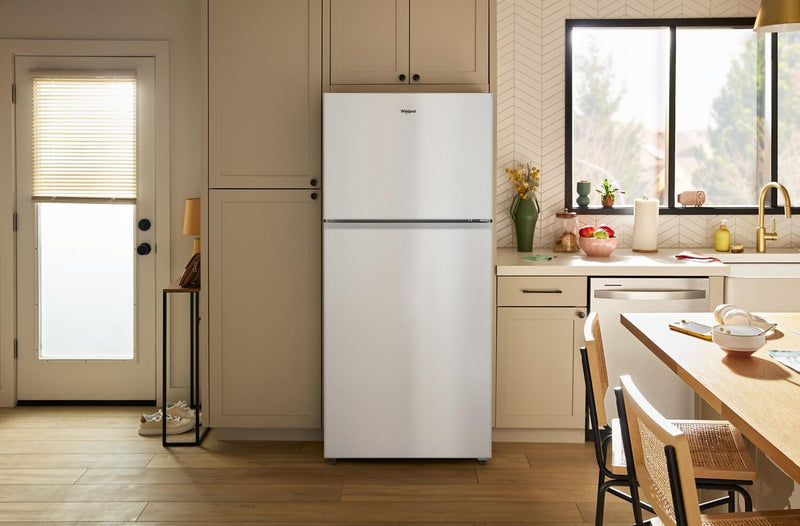 Réfrigérateur Whirlpool de 19 pi³ et de 29,5 po à congélateur supérieur - blanc - WRTX5419SW