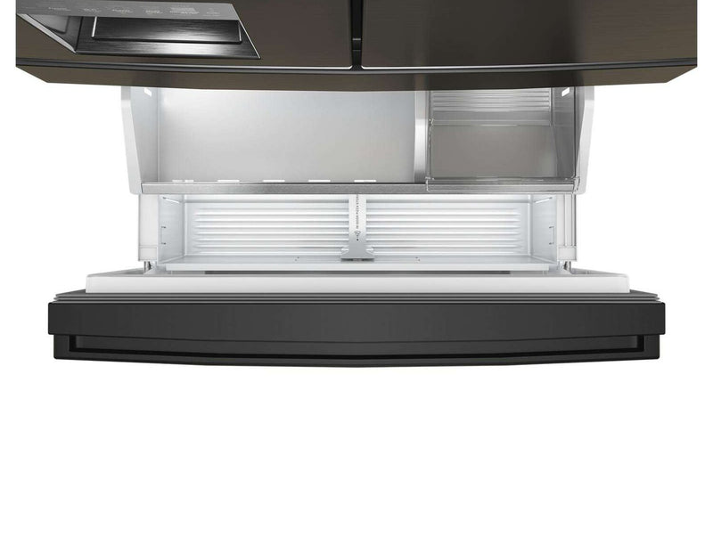 Réfrigérateur Whirlpool de 22 pi3 et de 36 po de profondeur comptoir véritable à portes françaises - acier inoxydable noir - WRMC7036RV