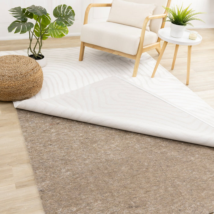 Sous-tapis de 2 pi x 8 pi - brun