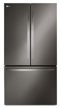  Réfrigérateur LG de 36 po et de 27 pi3 de profondeur comptoir à portes françaises - acier inoxydable noir PrintProofMC - LRFLC2706D