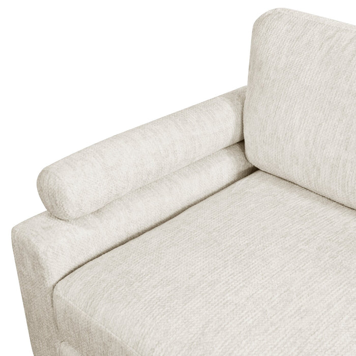 Sofa sectionnel modulaire Lounge 6 pièces en chenille - beige 