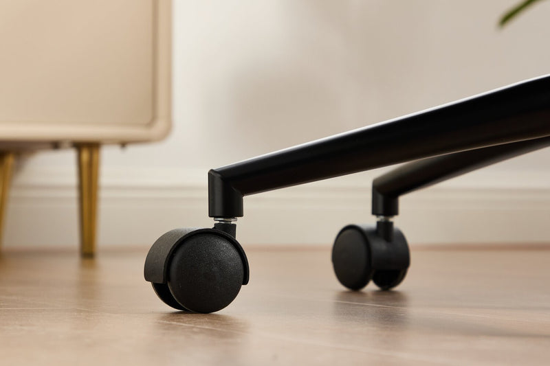 Chaise de bureau pivotante Stevie de 23 po à hauteur réglable - bleue