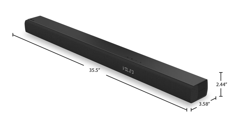 Barre de son à 5.1 canaux HISENSE avec Dolby AudioMC, DTS Virtual:XMC, caisson d’extrêmes graves sans fil de 540 W et haut-parleurs arrière (HS5100)