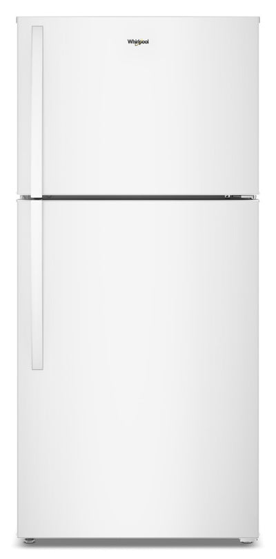 Whirlpool 29.5" 19 Cu. Ft. Top Freezer Refrigerator with Total Coverage Cooling - White - WRTX7419SW | Réfrigérateur Whirlpool de 19 pi³ et de 29,5 po à congélateur supérieur avec refroidissement à couverture totale - blanc - WRTX7419SW