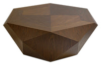  Table à café moderne Dawson de 37 po - brun clair