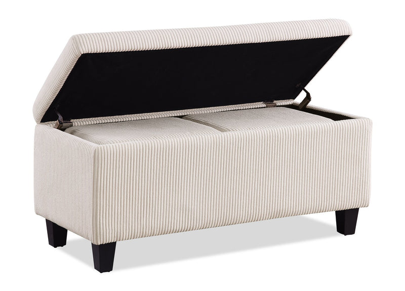 Ensemble de 3 poufs de rangement Marlow de 19.5 po - beige