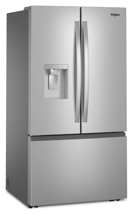 Réfrigérateur Whirlpool de 36 po et de 30 pi3 à portes françaises avec machine à glaçons double - acier inoxydable - WRFF3736SZ 