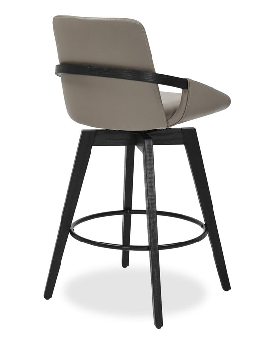 Tabouret Apex pivotant de hauteur comptoir - taupe