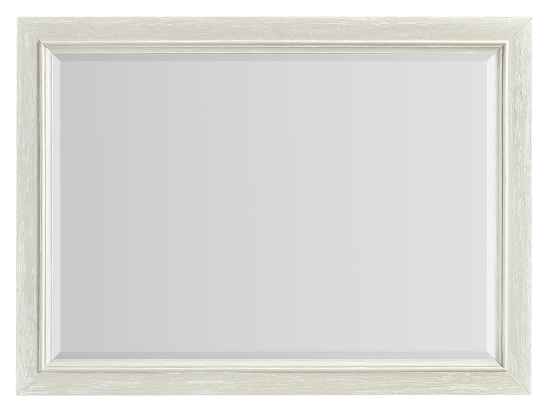 Miroir de commode de chambre à coucher Casa en bois à fixer au meuble ou à suspendre au mur - blanc