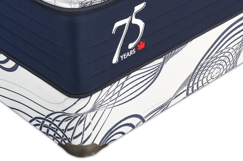 Ensemble sommier à profil bas 75e anniversaire de Springwall pour très grand lit