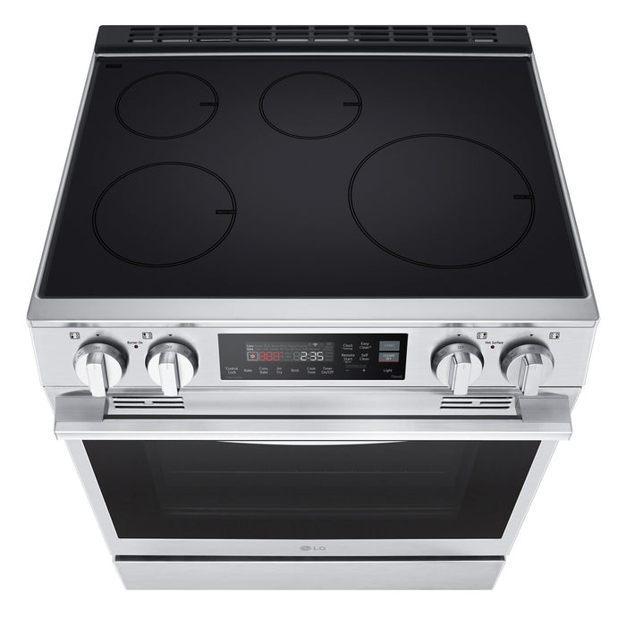 Cuisinière induction encastrée intelligente LG de 6,3 pi3 avec friture à air - LSIL6334XE