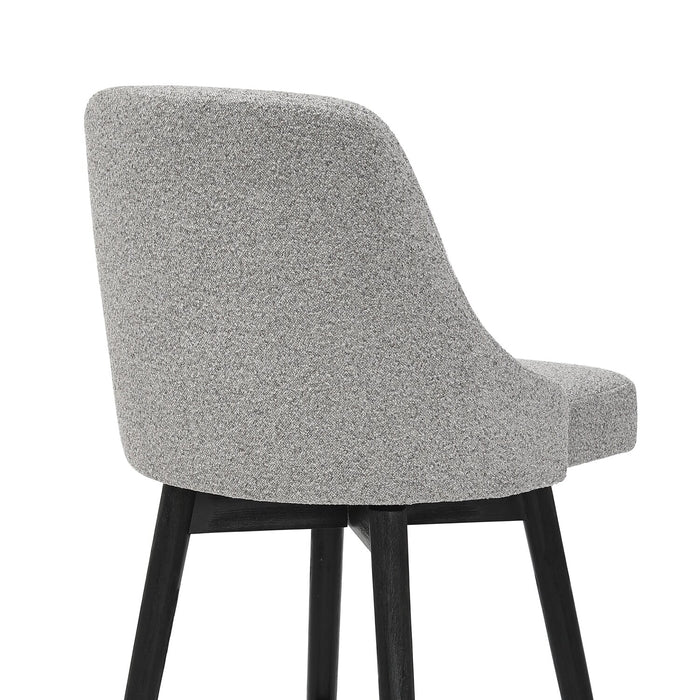 Tabouret bar pivotant Nash de hauteur comptoir - anthracite