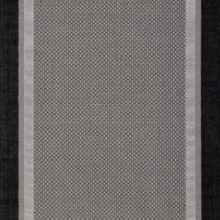 Carpette Milo à tissage plat monochrome 6 pi 7 po x 9 pi 6 po pour l’extérieur - grise