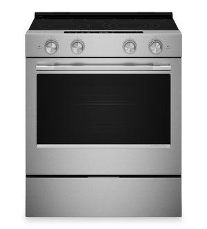 Cuisinière électrique KitchenAid de 5,3 pi³ et de 30 po - acier inoxydable résistant aux traces de doigts - YKSES530SPS