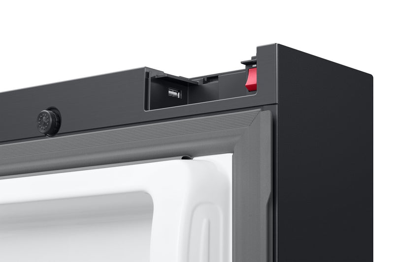 Réfrigérateur BESPOKE Samsung de 29 pi³ et de 36 po à portes françaises avec écran AI Home - RF90F29BECRAA