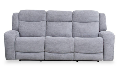 Atlantis 90" Zero Gravity Fabric Power Reclining Sofa with USB Ports - Dove Grey | Sofa à inclinaison électrique Atlantis de 90 po en tissu avec ports USB et position zéro gravité - gris tourterelle