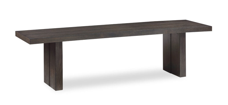 Table de salle à manger Zelda de 78 po à 96 po (L) avec base piédestal - brun espresso