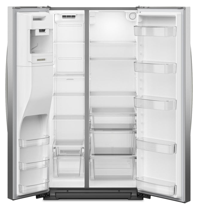 Réfrigérateur Whirlpool de 21 pi³ et de 36 po à compartiments juxtaposés - acier inoxydable résistant aux traces de doigts - WRSC5536RZ