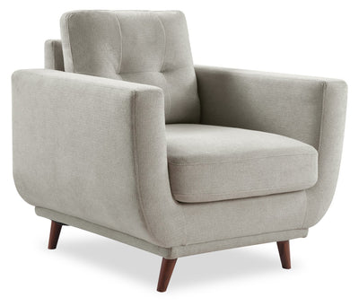 Cosmo 34" Fabric Chair with Tufted Back Cushion - Grey | Fauteuil Cosmo de 34 po en tissu avec coussin de dossier capitonné - gris