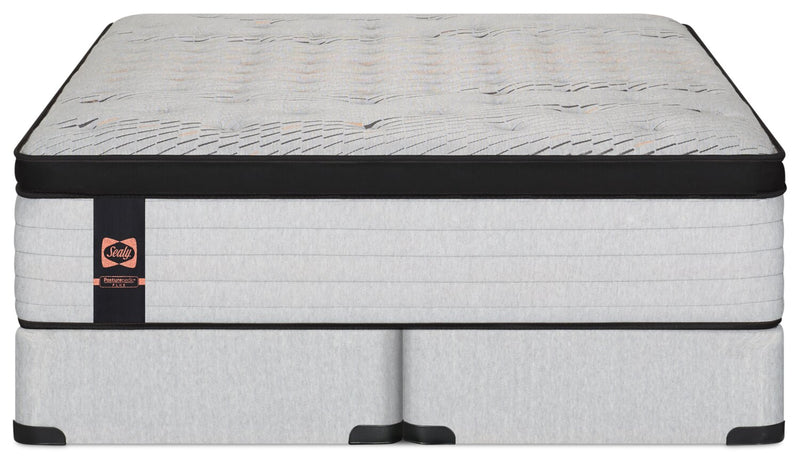 Ensemble Matelas semi-ferme à Euro-plateau Bronson PosturepedicMD Plus de série 1000 de Sealy pour très grand lit
