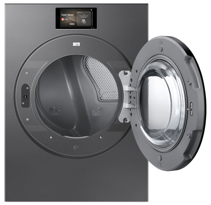Sécheuse électrique Bespoke de Samsung de 7,6 pi3 avec fonction intelligente IA OptiDry - acier foncé - DV90F53AESAC