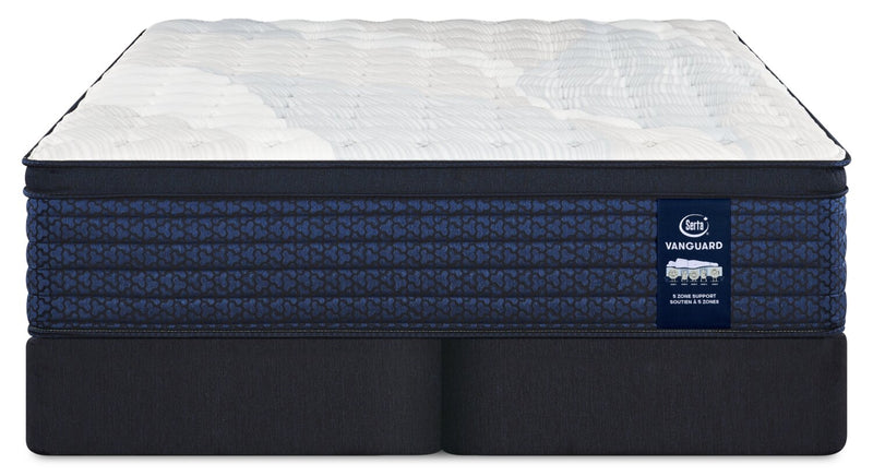 Ensemble matelas ferme à Euro-plateau Stonehaven Vanguard de Serta pour très grand lit