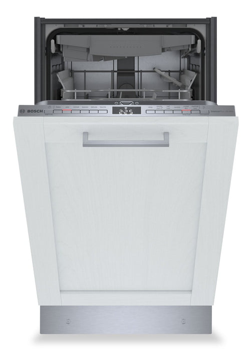Lave-vaisselle intelligent Bosch de série 800 de 18 po avec panneau personnalisable, PrecisionWash et 3e panier - SPV68C73UC