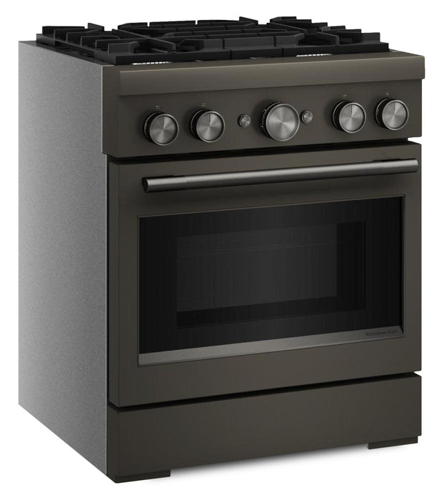 Cuisinière hybride KitchenAid de 4,1 pi3 avec mode de friture à air sans préchauffage - minerai noir - KFDS930SBE