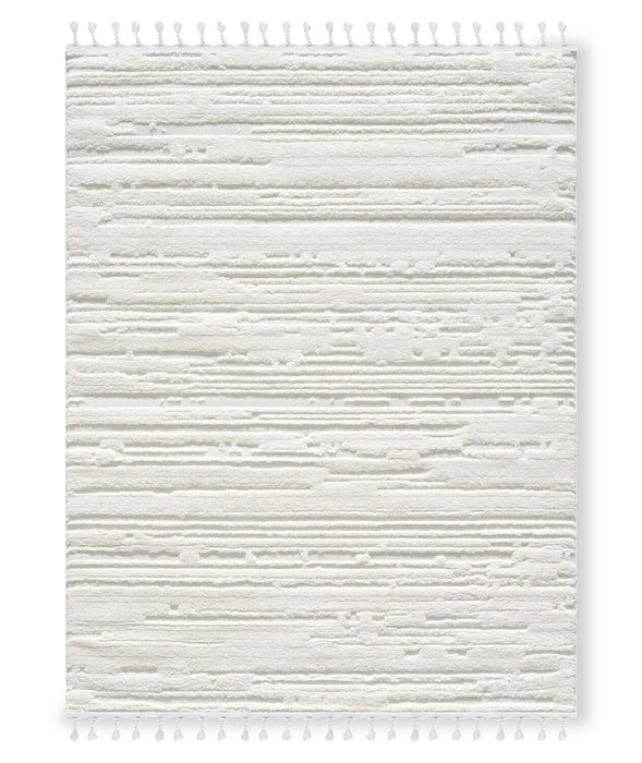 Carpette Riley crème abstraite - 7 pi 7 po x 10 pi