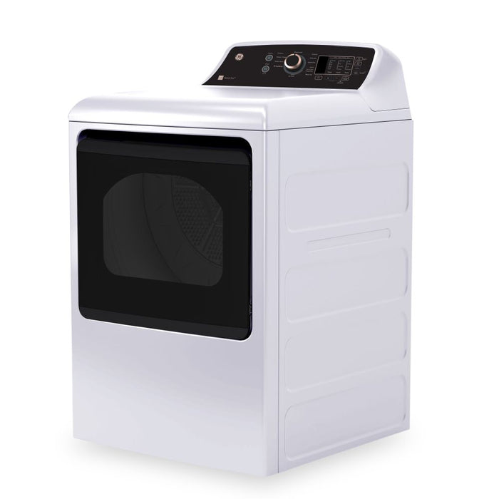 Sécheuse électrique GE de 7,4 pi³ - blanche et or rose - GTD69EBPYWR