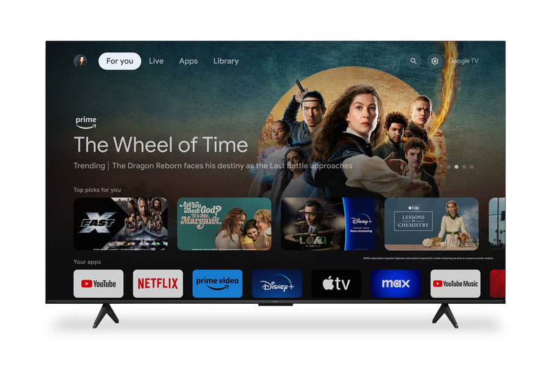 Téléviseur intelligent DEL TCL UHD 4K de 55 po à 60 Hz avec HDR Pro+ et Google TVMC (55S551G-CA)