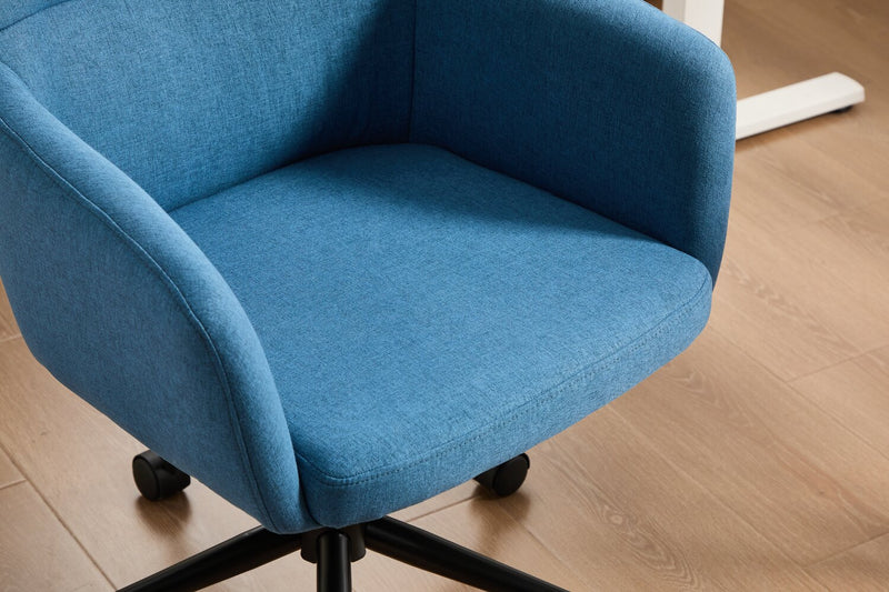 Chaise de bureau pivotante Stevie de 23 po à hauteur réglable - bleue