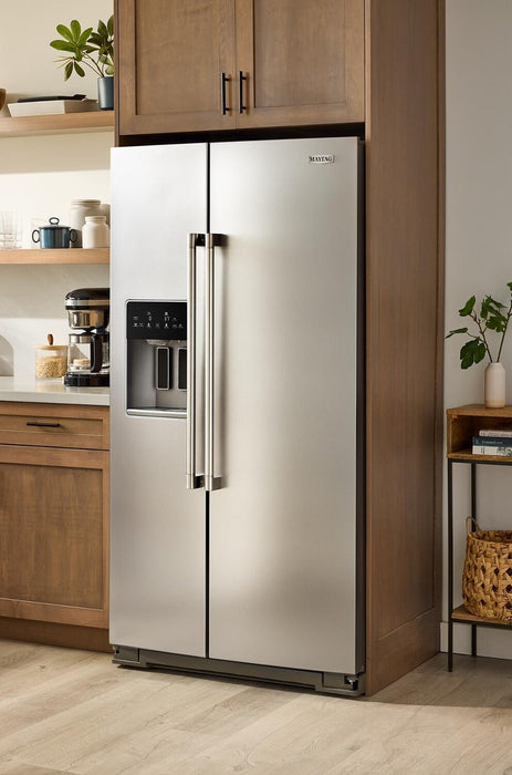 Réfrigérateur Maytag de 20,8 pi³ et de 36 po à compartiments juxtaposés - acier inoxydable résistant aux traces de doigts - MRSC6636RZ