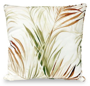 Coussin décoratif au thème de la prairie pour l’intérieur et l’extérieur - vert et brun