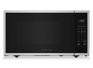 Four à micro-ondes de comptoir KitchenAid de 1,5 pi3 avec friture à air - acier inoxydable PrintShieldMC - KMCS522SPS