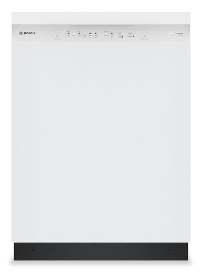 Bosch 100 Series 24" 48 dBA Smart Dishwasher with PrecisionWash® - White - SHE41CM2N | Lave-vaisselle intelligent Bosch de série 100 de 24 po de 48 dBA avec PrecisionWashMD - blanc - SHE41CM2N | SHE41M2N