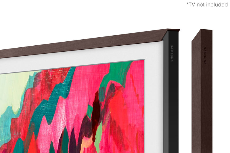 Cadre décoratif personnalisable pour téléviseur The Frame Pro de 85 po de Samsung - brun moderne
