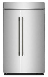  Réfrigérateur encastré KitchenAid de 29,4 pi3 et de 48 po à compartiments juxtaposés - acier inoxydable - KBSN748SPS
