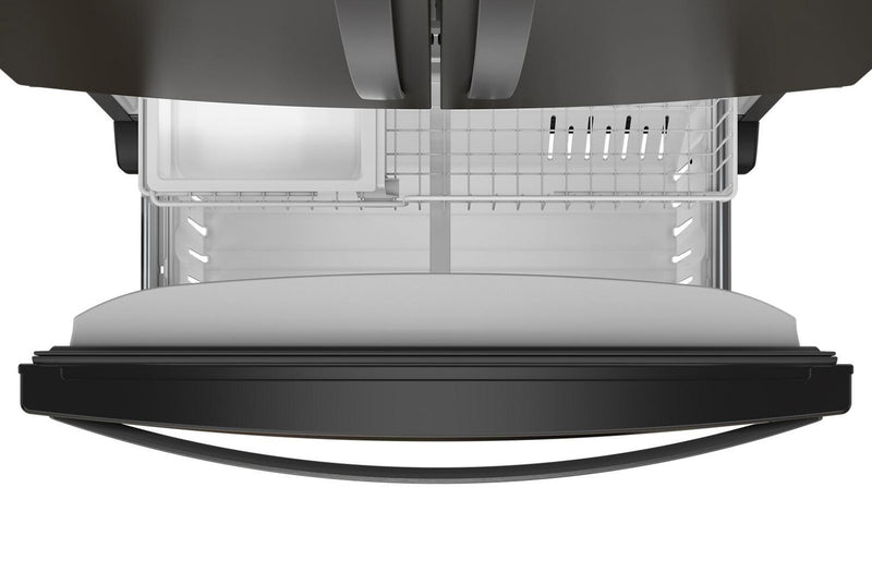 Réfrigérateur Whirlpool de 20 pi3 et de 36 po de profondeur comptoir à portes françaises - acier inoxydable noir - WRFC2036RV