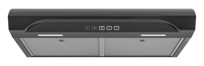 Hotte de cuisinière sous l’armoire Broan de série ALT2 de 30 po - acier inoxydable noir - ALT2303BLS