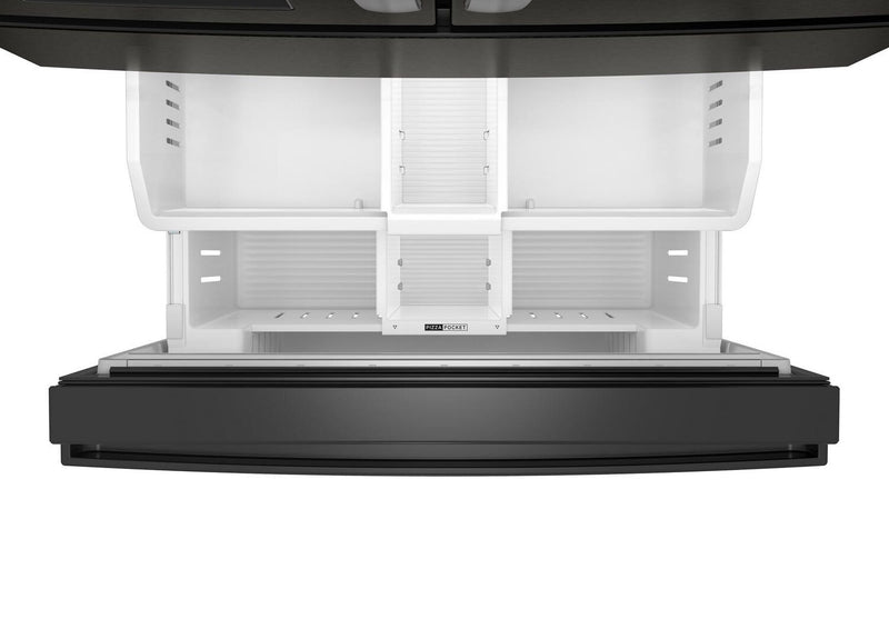 Réfrigérateur Whirlpool de 29 pi3 et de 36 po à portes françaises - acier inoxydable noir résistant aux traces de doigts - WRMF3636SV