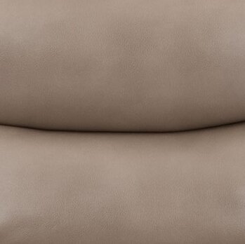 Fauteuil berçant et pivotant à inclinaison électrique Quinn de Cindy Crawford Home de 31 po en tissu d’apparence cuir - taupe