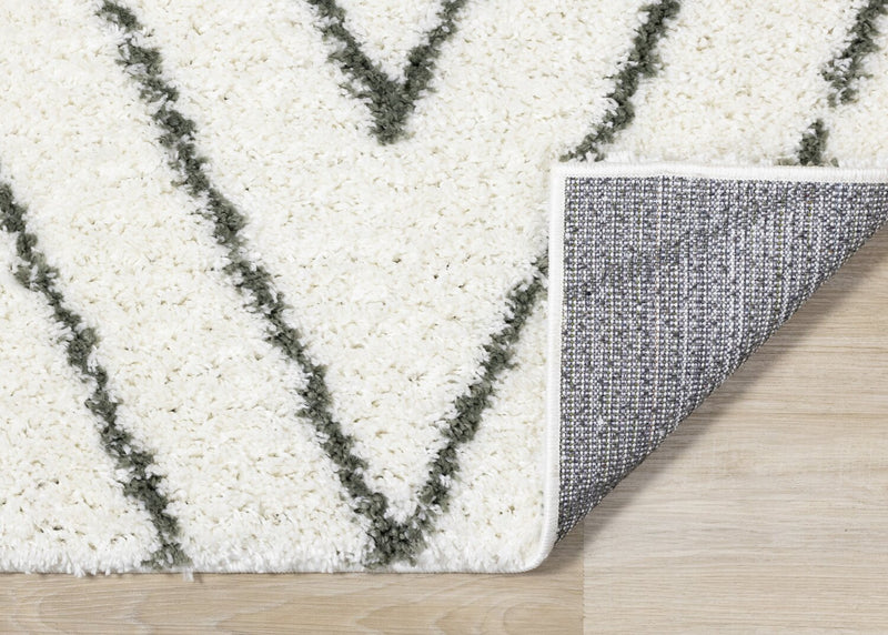 Carpette à poil long Pascal multicolore - 5 pi 3 po x 7 pi 7 po